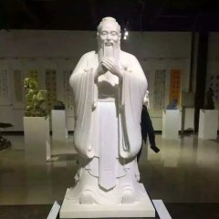 孔子石雕，漢白玉孔子石雕，校園名人石雕