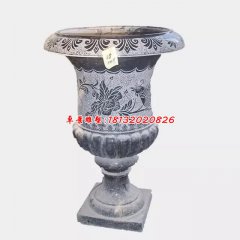 石花盆，青石花盆，仿古花盆