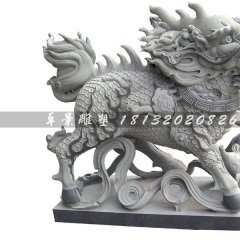 麒麟石雕，招財麒麟石雕