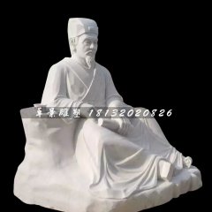 漢白玉人物石雕，廣場古代人物石雕