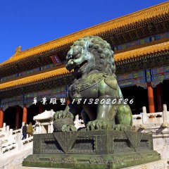 青銅獅雕塑，北京獅雕塑