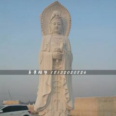 漢白玉三面觀音石雕，大型石雕佛像