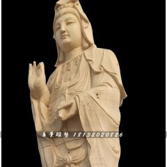 石雕觀音，寺廟立式觀音像