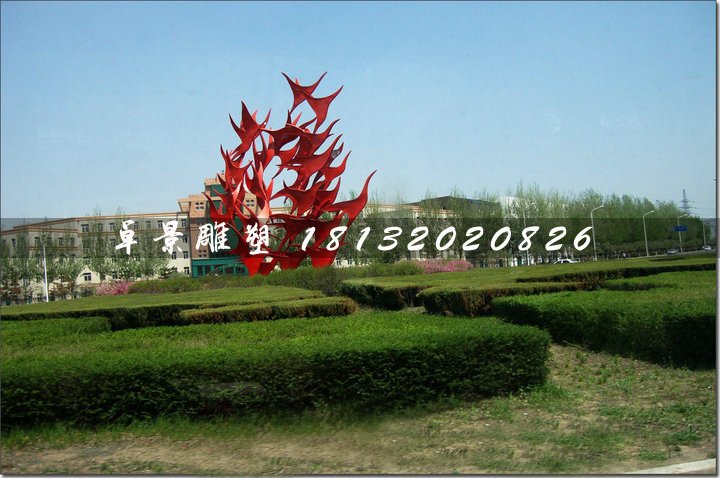 不銹鋼飛翔雕塑，抽象大雁雕塑