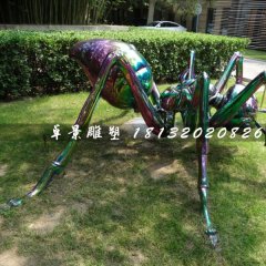 不銹鋼蜘蛛雕塑，公園動物雕塑