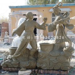 牛郎織女石雕，公園景觀石雕