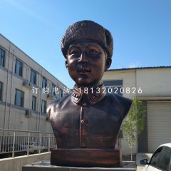 玻璃鋼仿銅雷鋒雕塑，名人雕塑