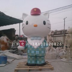 hellokitty雕塑，玻璃鋼卡通雕塑