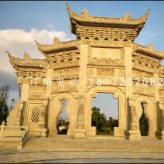 牌樓石雕，仿古石雕牌坊