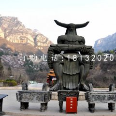 神農(nóng)銅雕，廣場(chǎng)神話人物銅雕