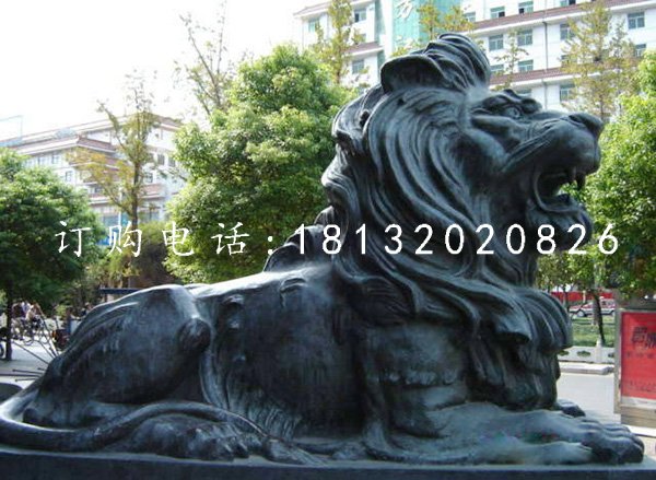 獅子銅雕，鑄銅獅子雕塑