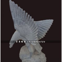 石雕老鷹，公園動(dòng)物石雕