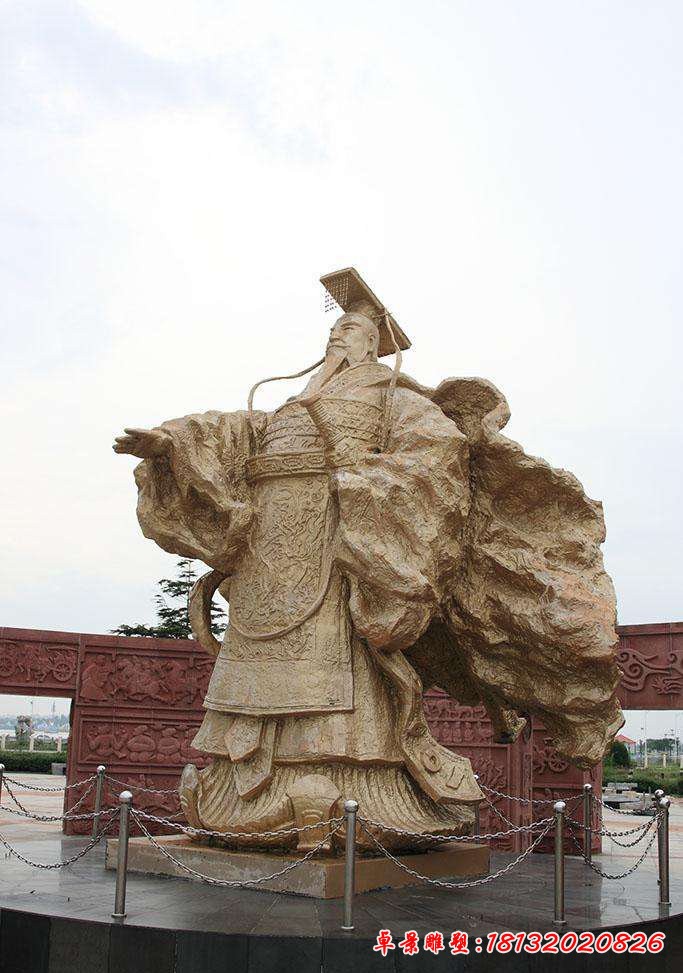 秦始皇銅雕,廣場(chǎng)古代皇帝銅雕